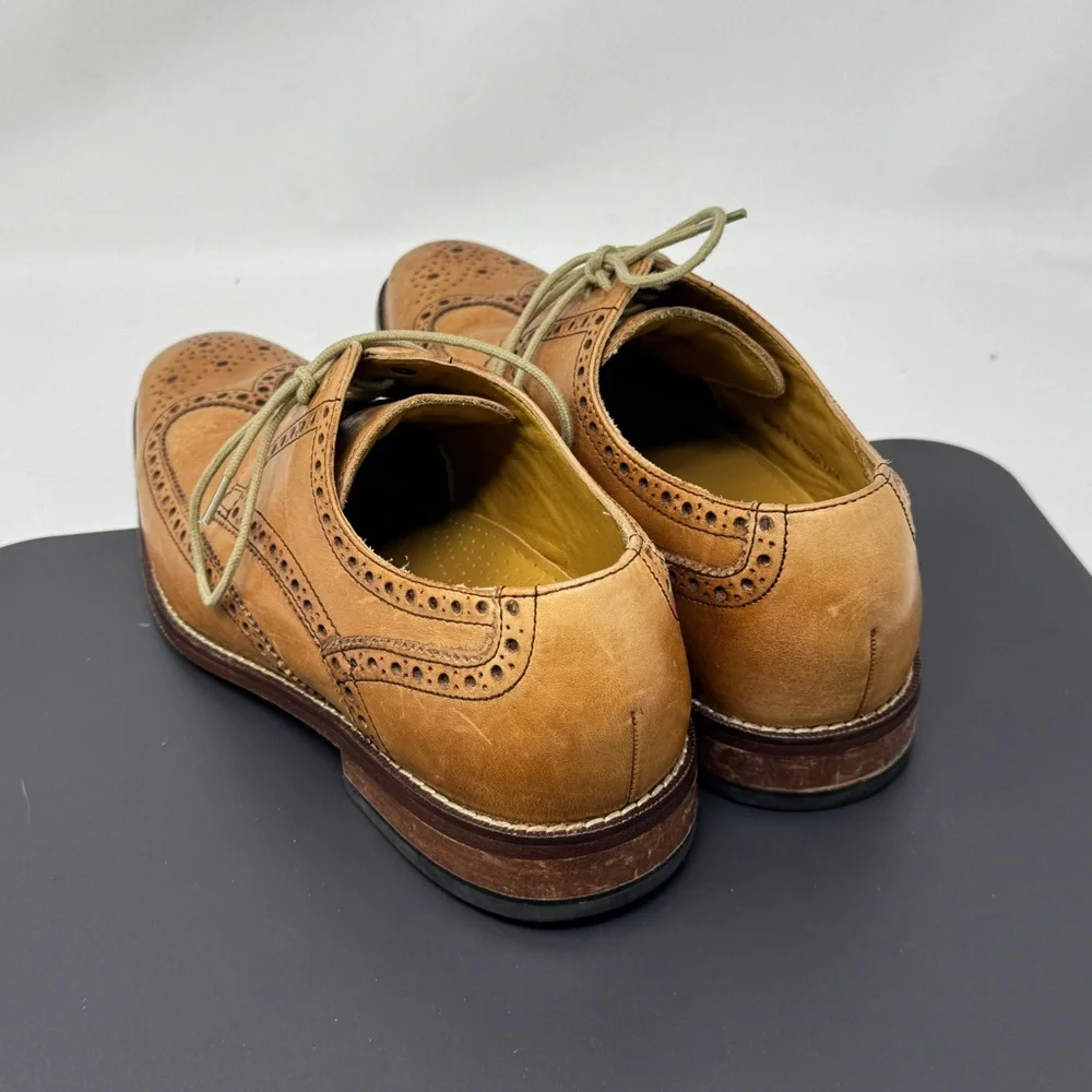 Cole Haan Wingtip Giraldo Derby Brogue Shoe British 9 Leather nike air c09303